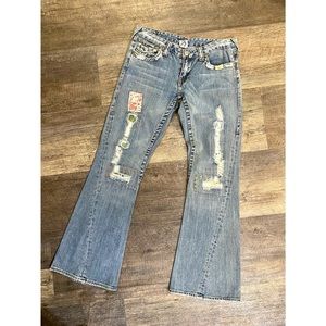 Rare TRUE RELIGION flair bells bottoms
